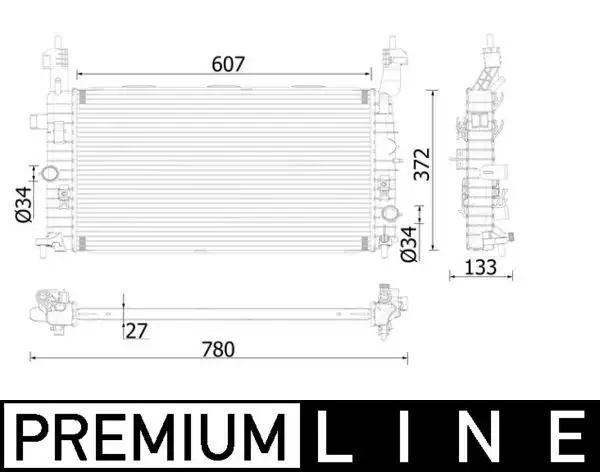 MAHLE CR1499000P Radyatör 13130038