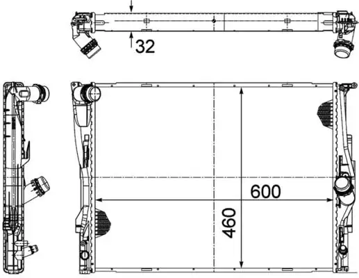 MAHLE CR1711000P Radyatör 17117562079