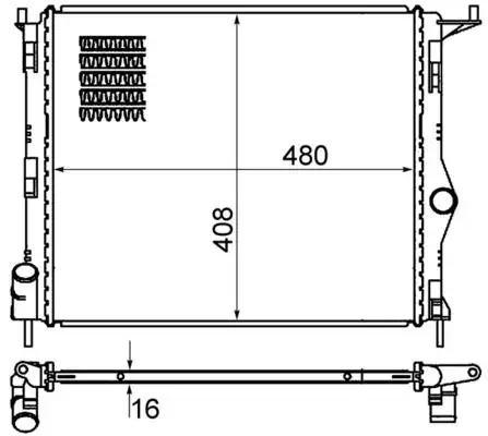 MAHLE CR1765000S Radyatör 8200735038