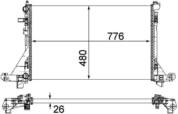 MAHLE CR1771000P Radyatör