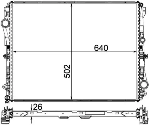 MAHLE CR2172000P Radyatör A0995007100