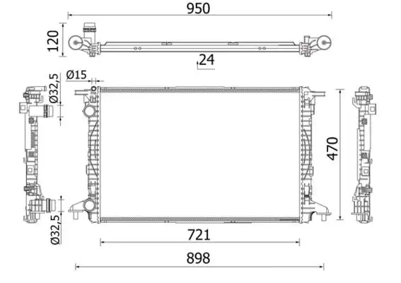 MAHLE CR2179000S Radyatör 8W0121251L