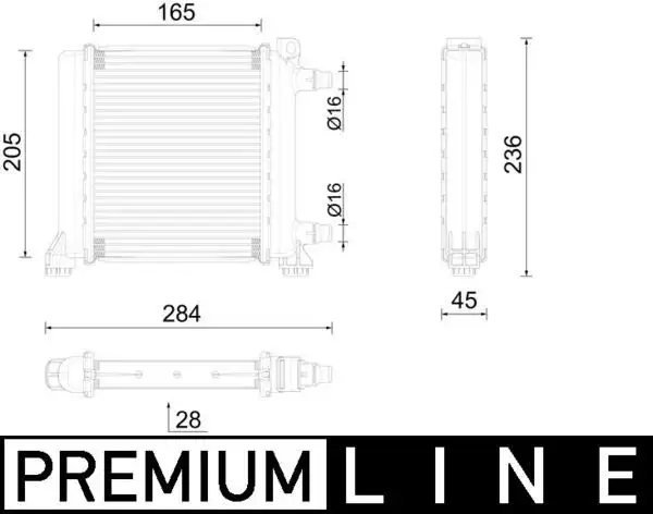 MAHLE CR2596000P Radyatör 17117643780