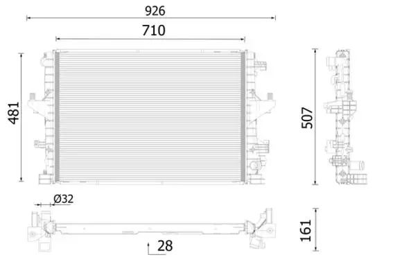 MAHLE CR2746000P Radyatör 7E0121253C