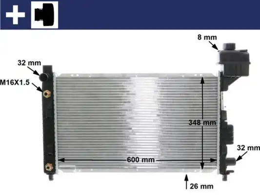 MAHLE CR323000S Radyatör A1685000302