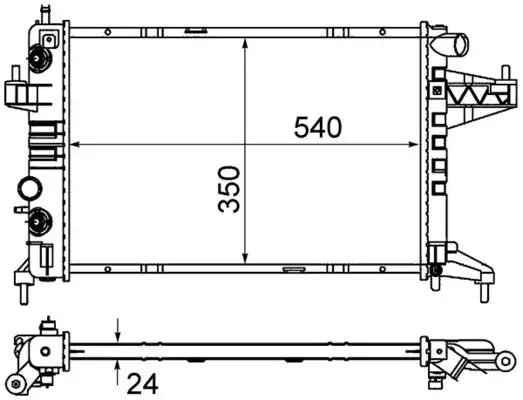 MAHLE CR390000S Radyatör 1300239