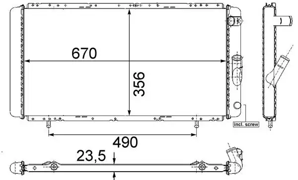 MAHLE CR426000S Radyatör