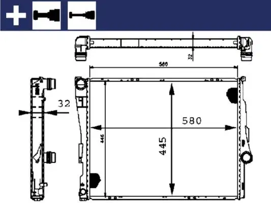 MAHLE CR455000S Radyatör