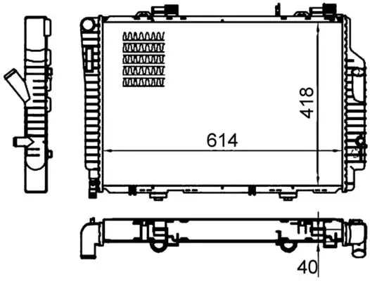 MAHLE CR485000S Radyatör A2025008203