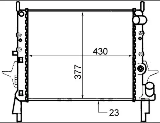 MAHLE CR490000S Radyatör 7701039152