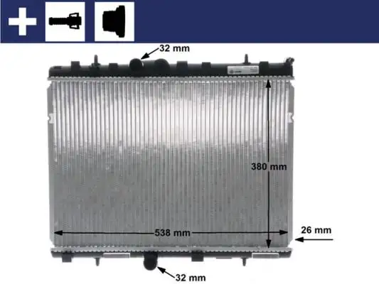 MAHLE CR5000S Radyatör 1333A1