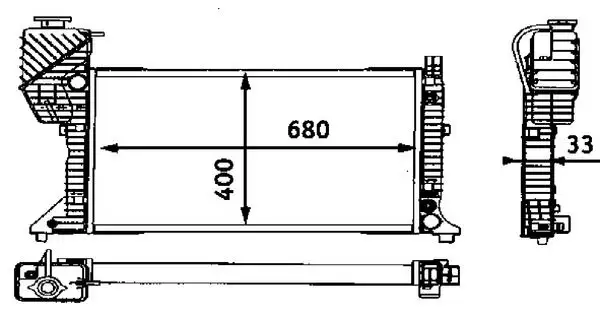 MAHLE CR667000S Radyatör A9015003100