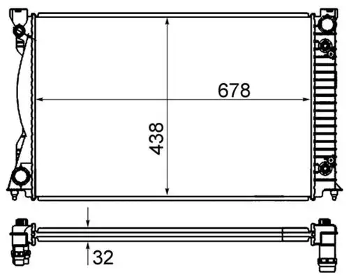 MAHLE CR842000S Radyatör 4F0121251P