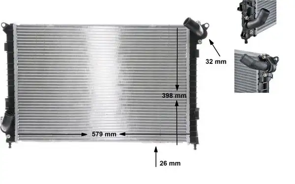 MAHLE CR984000S Radyatör 17117541091
