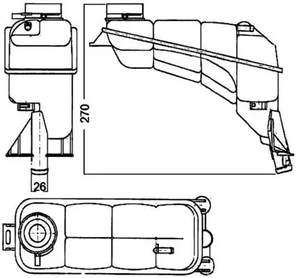 MAHLE CRT117000S Yedek Su Deposu A2105000349