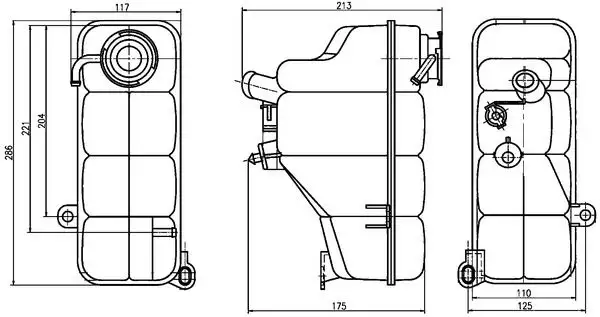 MAHLE CRT123000S Yedek Su Deposu A2025000249