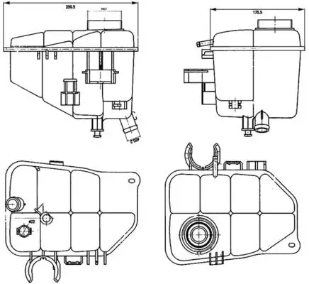 MAHLE CRT126000S Yedek Su Deposu A2035000049