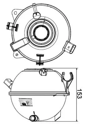 MAHLE CRT19000S Yedek Su Deposu 1K0121407A