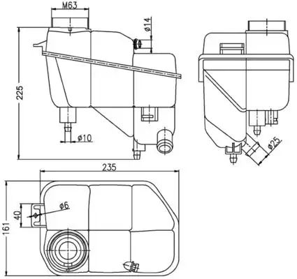 MAHLE CRT202000S Yedek Su Deposu A2115000049