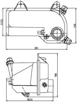 MAHLE CRT204000S Yedek Su Deposu 17107514964