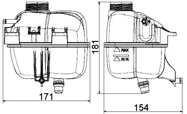 MAHLE CRT87001S Yedek Su Deposu 17137823626