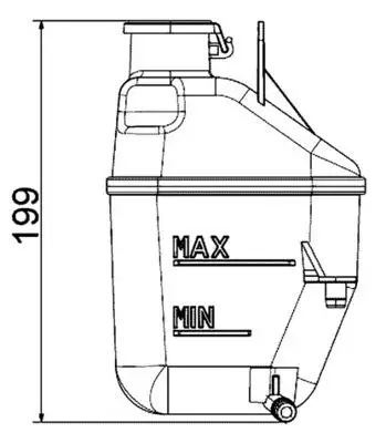 MAHLE CRT88001S Yedek Su Deposu 17107509071