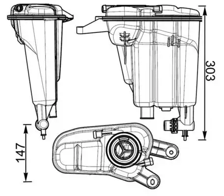 MAHLE CRT95000S Yedek Su Deposu
