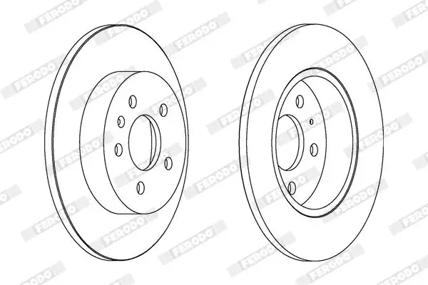 FERODO DDF1423C Arka Fren Diski 8E0615601M