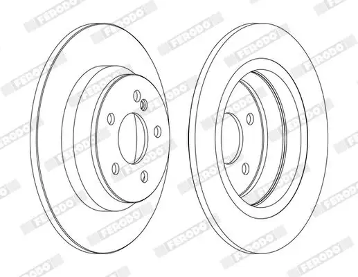 FERODO DDF1675C Arka Fren Diski A2204230112