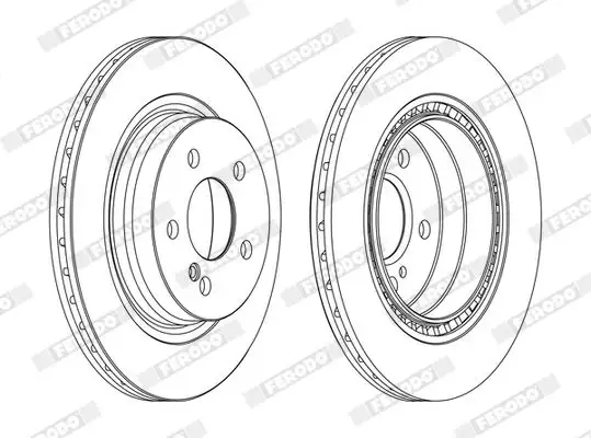 FERODO DDF1700C Arka Fren Diski A2044230712