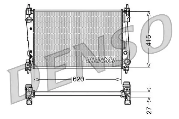 DENSO DRM09111 Radyatör