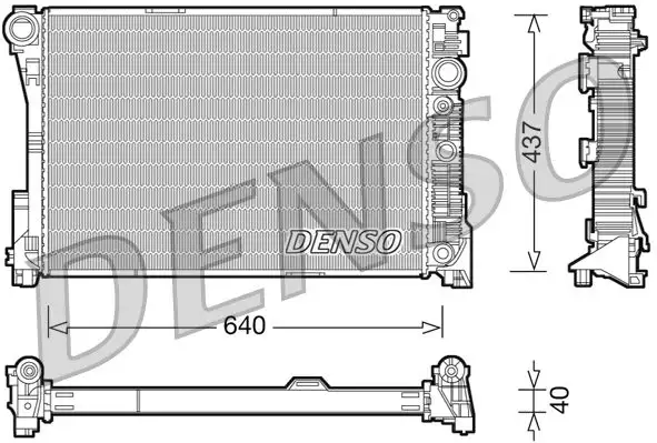 DENSO DRM17046 Radyatör A2045003103