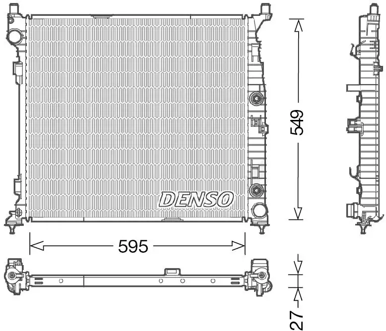 DENSO DRM17055 Radyatör A0995004603