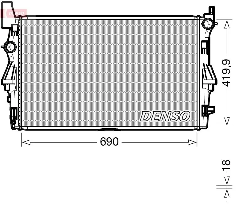 DENSO DRM17114 Radyatör A4475010201