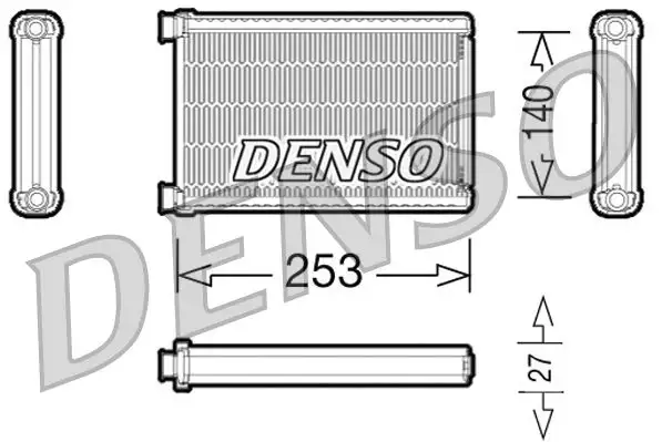 DENSO DRR05005 Kalorifer Radyatörü 64119128953