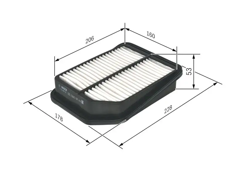BOSCH F026400125 Hava Filtresi 1378065J00000