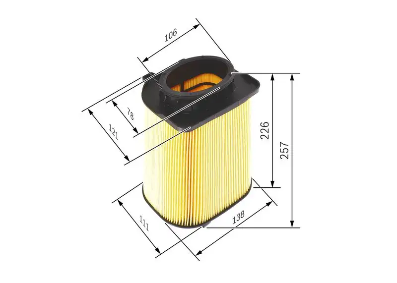 BOSCH F026400480 Hava Filtresi A2740940004