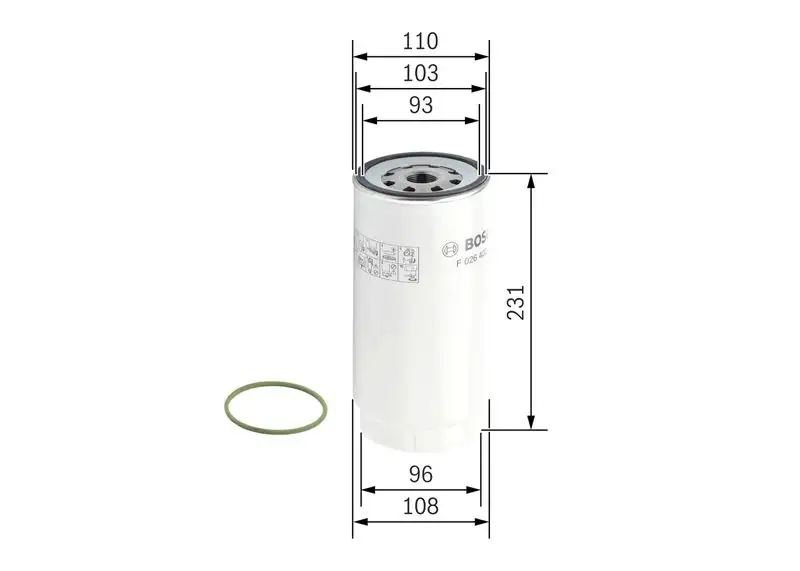 BOSCH F026402038 Yakıt Filtresi