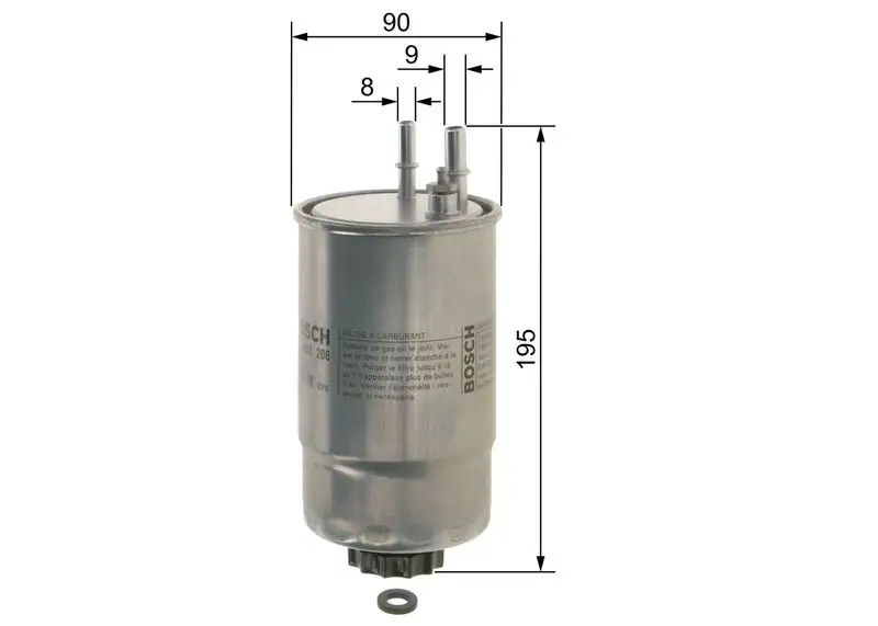 BOSCH F026402206 Yakıt Filtresi