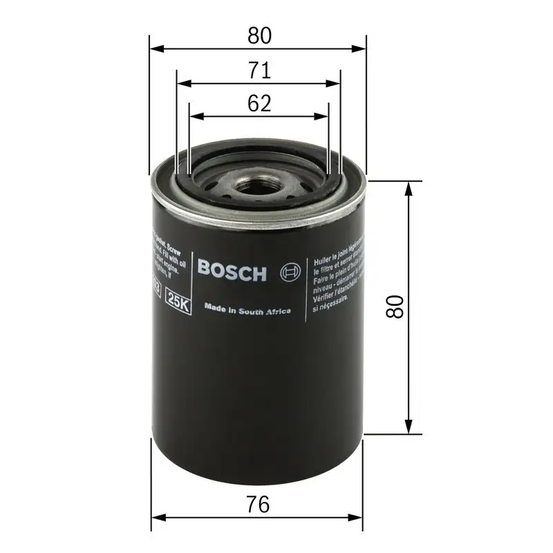 BOSCH F026407005 Yağ Filtresi
