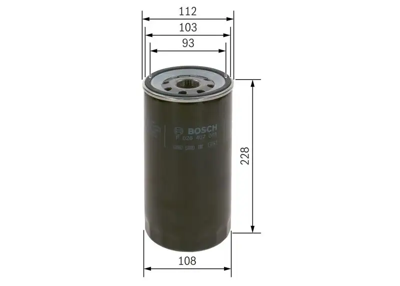 BOSCH F026407048 Yağ Filtresi