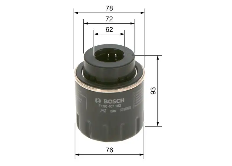 BOSCH F026407183 Yağ Filtresi