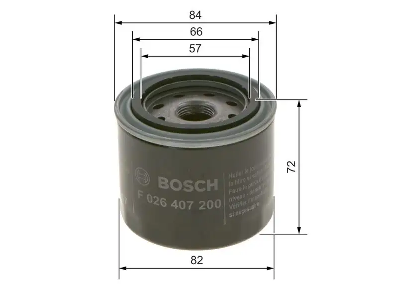 BOSCH F026407200 Yağ Filtresi