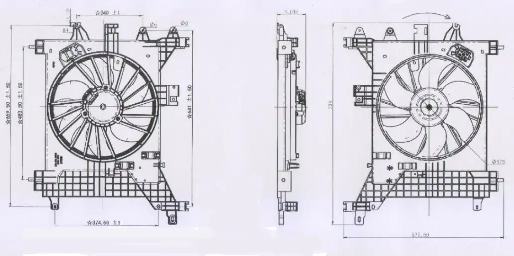 ORIS FDC365000 Fan Motoru 214814567R