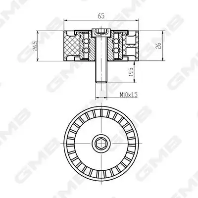 GMB GTA0930 Alternatör Gergi Rulmanı 96440417