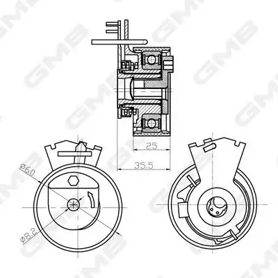 GMB GTB0110 Triger Gergi Rulmanı