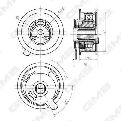 GMB GTB0300 Triger Gergi Rulmanı