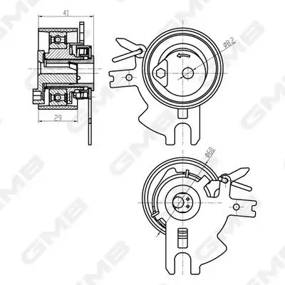 GMB GTB0340 Triger Gergi Rulmanı