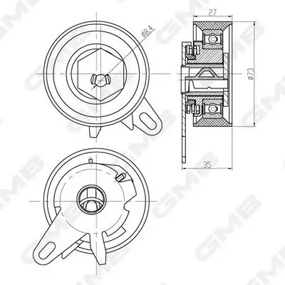 GMB GTB0460 Triger Gergi Rulmanı