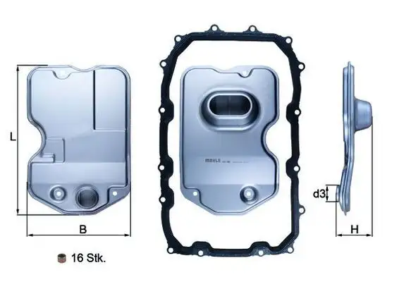 MAHLE HX160KIT Şanzıman Filtresi